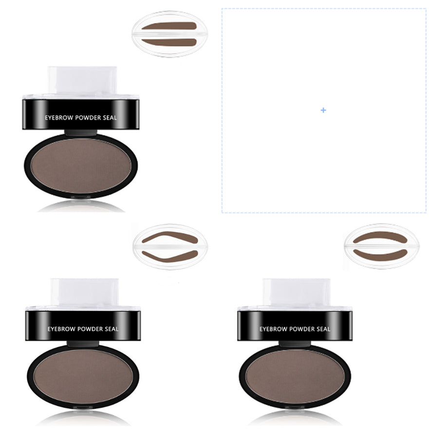One-Step Natural Easy-Apply Waterproof Eyebrow Stamp & Powder Set