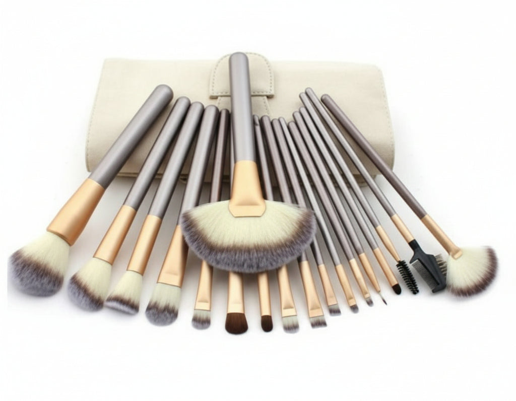 Persian Make-up Brush Suit Rice White Make Up Brush, Champagne Color Brush Handle Make-up Brush Without
