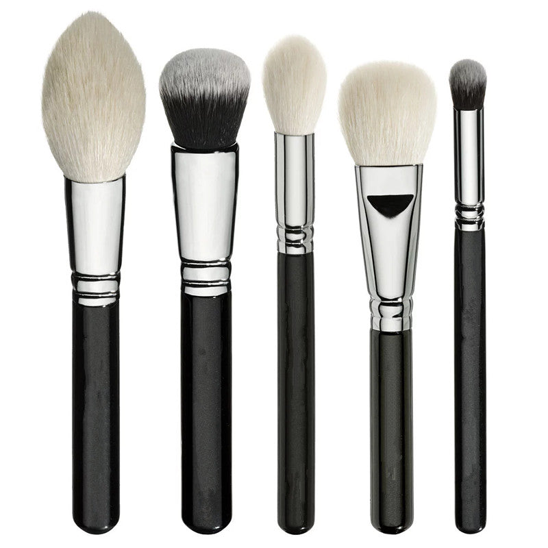 15-Piece Synthetic Fiber Brush Ensemble for Flawless Blending