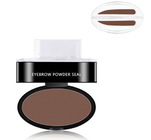 One-Step Natural Easy-Apply Waterproof Eyebrow Stamp & Powder Set