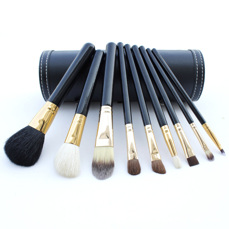 Complete Cosmetic Brush Collection | 9-Piece Professional Face & Eye Set
