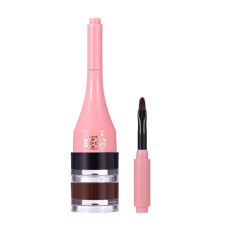 Long Lasting 2-in-1 Quick-Drying Eyeliner & Eyebrow Cream Setade Pomade for Natural or Bold Brows