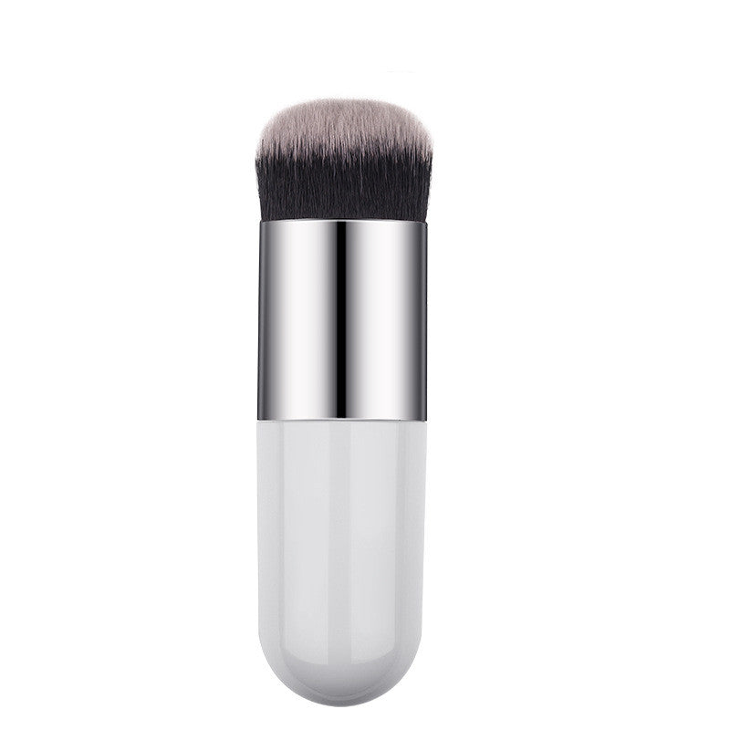 Portable Short-Handle Powder Brush | Gentle Bristles for Flawless, Fast Makeup Application