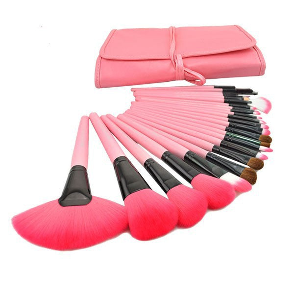 The Ultimate Makeup Artist’s Kit: 24-Piece High-Grade Brush Set with PU Case