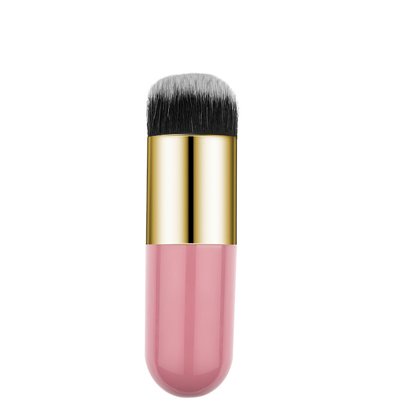 Portable Short-Handle Powder Brush | Gentle Bristles for Flawless, Fast Makeup Application
