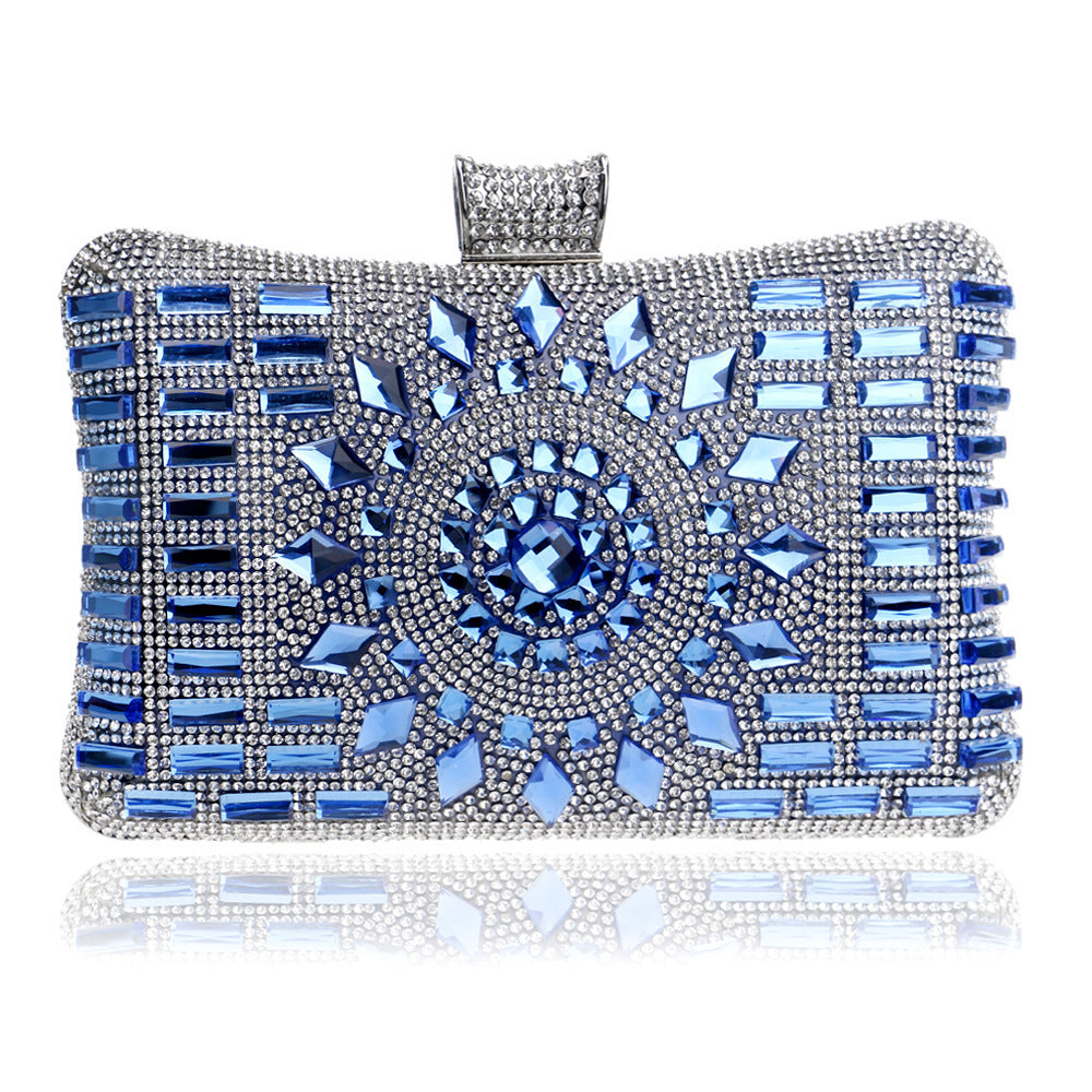 Gold Crystal Evening Clutch Bag – Luxury Rhinestone Handbag for Weddings, Parties & Special Events