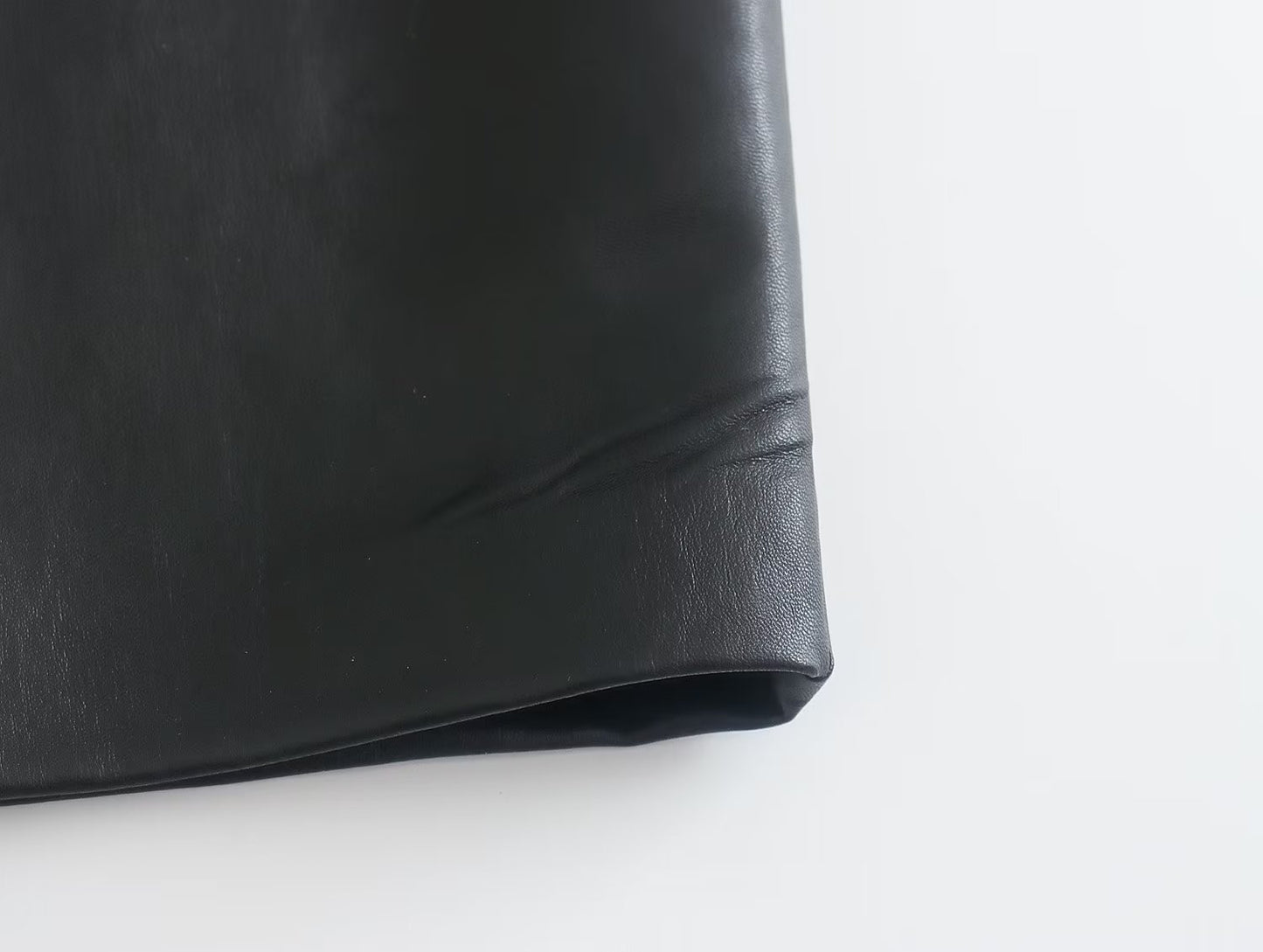 Sleeveless Black Leather Midi Dress – Elegant Bodycon Evening Dress for Women