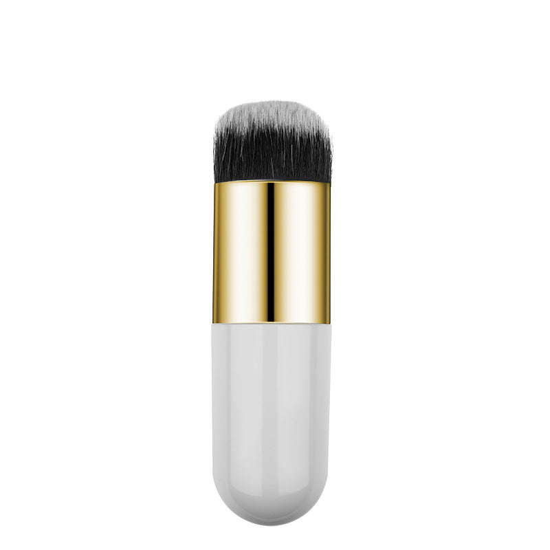 Portable Short-Handle Powder Brush | Gentle Bristles for Flawless, Fast Makeup Application