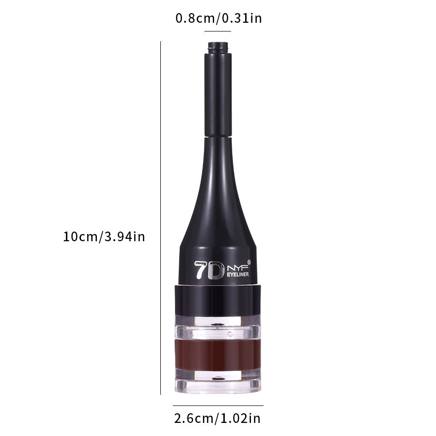Long Lasting 2-in-1 Quick-Drying Eyeliner & Eyebrow Cream Setade Pomade for Natural or Bold Brows