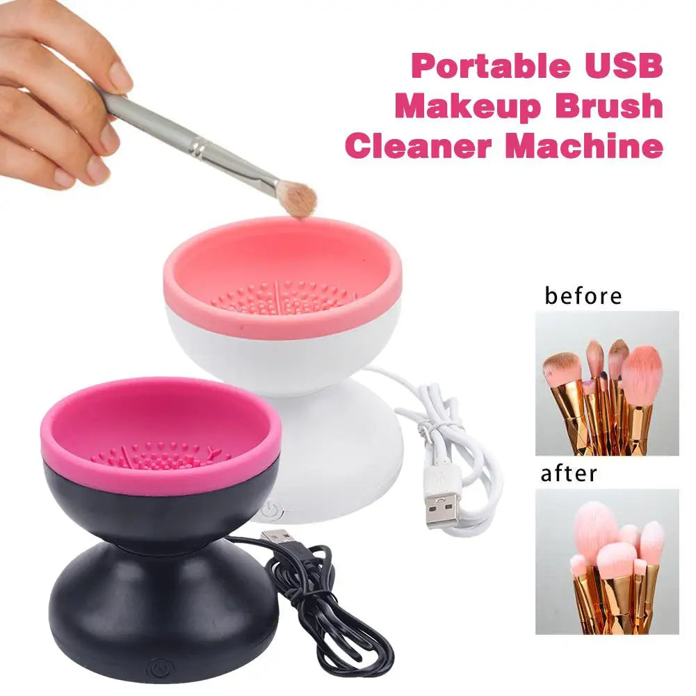 Portable USB Makeup Brush Cleaner – Fast, Automatic Brush Washing Tool