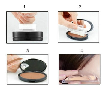 One-Step Natural Easy-Apply Waterproof Eyebrow Stamp & Powder Set