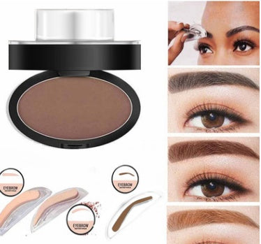 One-Step Natural Easy-Apply Waterproof Eyebrow Stamp & Powder Set