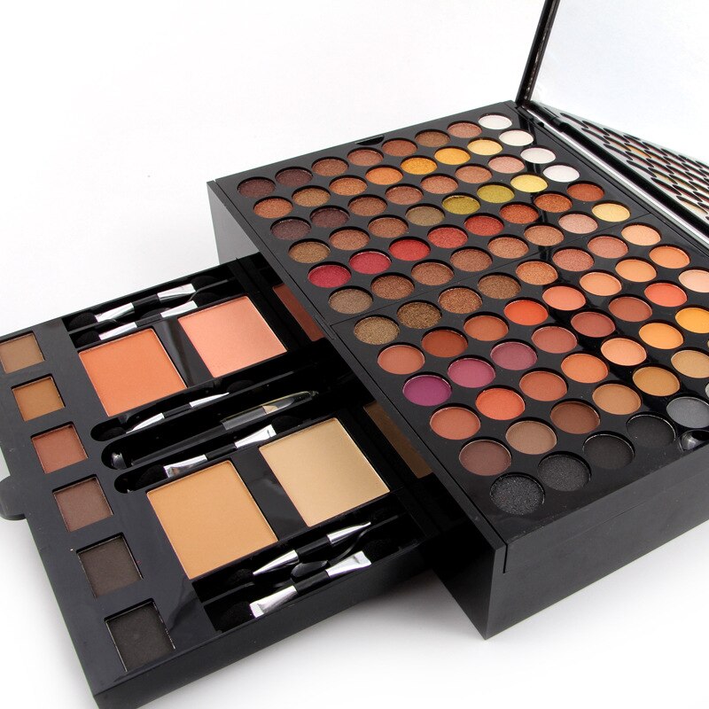 All-in-One Beauty Vault: 180 Shimmer & Matte Eyeshadows with Face & Brow Essentials