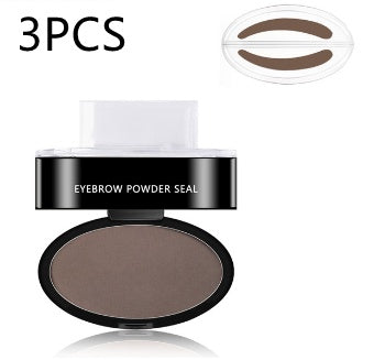 One-Step Natural Easy-Apply Waterproof Eyebrow Stamp & Powder Set