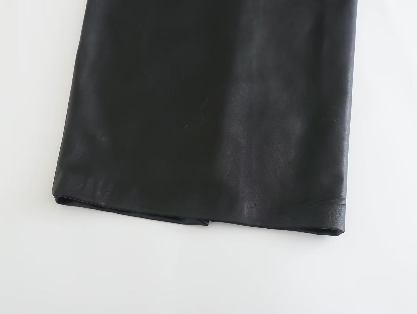 Sleeveless Black Leather Midi Dress – Elegant Bodycon Evening Dress for Women