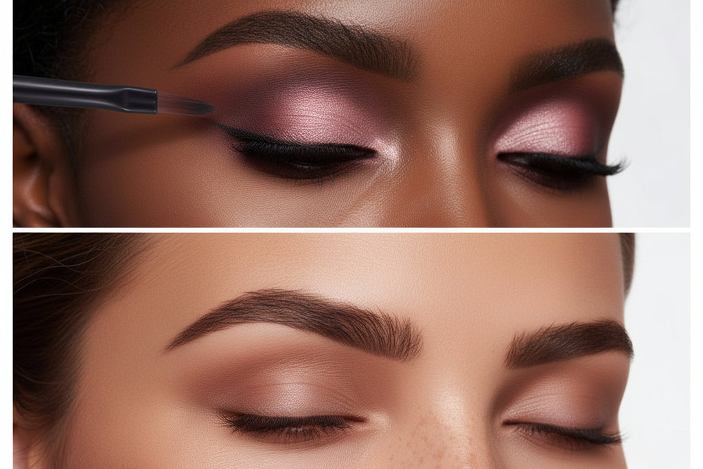Long Lasting 2-in-1 Quick-Drying Eyeliner & Eyebrow Cream Setade Pomade for Natural or Bold Brows