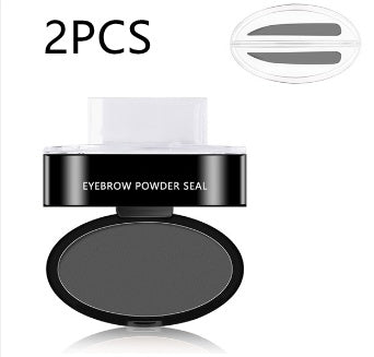 One-Step Natural Easy-Apply Waterproof Eyebrow Stamp & Powder Set