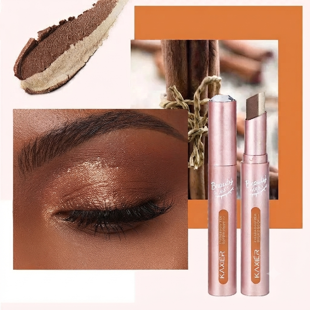 Two-Tone Gradient Eyeshadow Stick – Waterproof & Sweatproof Eye Makeup Pencil