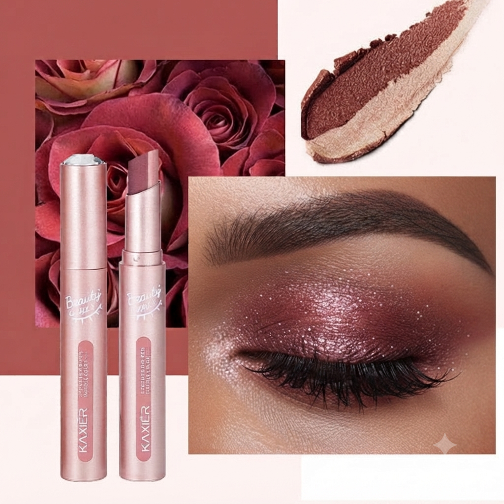 Two-Tone Gradient Eyeshadow Stick – Waterproof & Sweatproof Eye Makeup Pencil