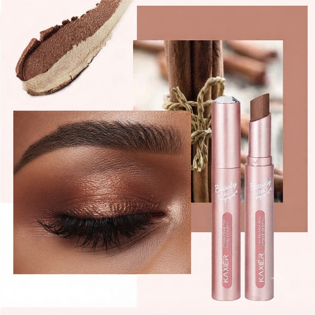 Two-Tone Gradient Eyeshadow Stick – Waterproof & Sweatproof Eye Makeup Pencil