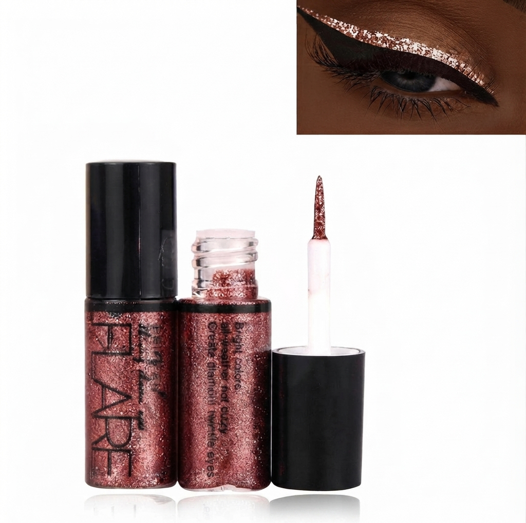 Waterproof Glitter Liquid Eyeliner Set – Long-Lasting Shimmer Eyeshadow & Eyeliner Kit