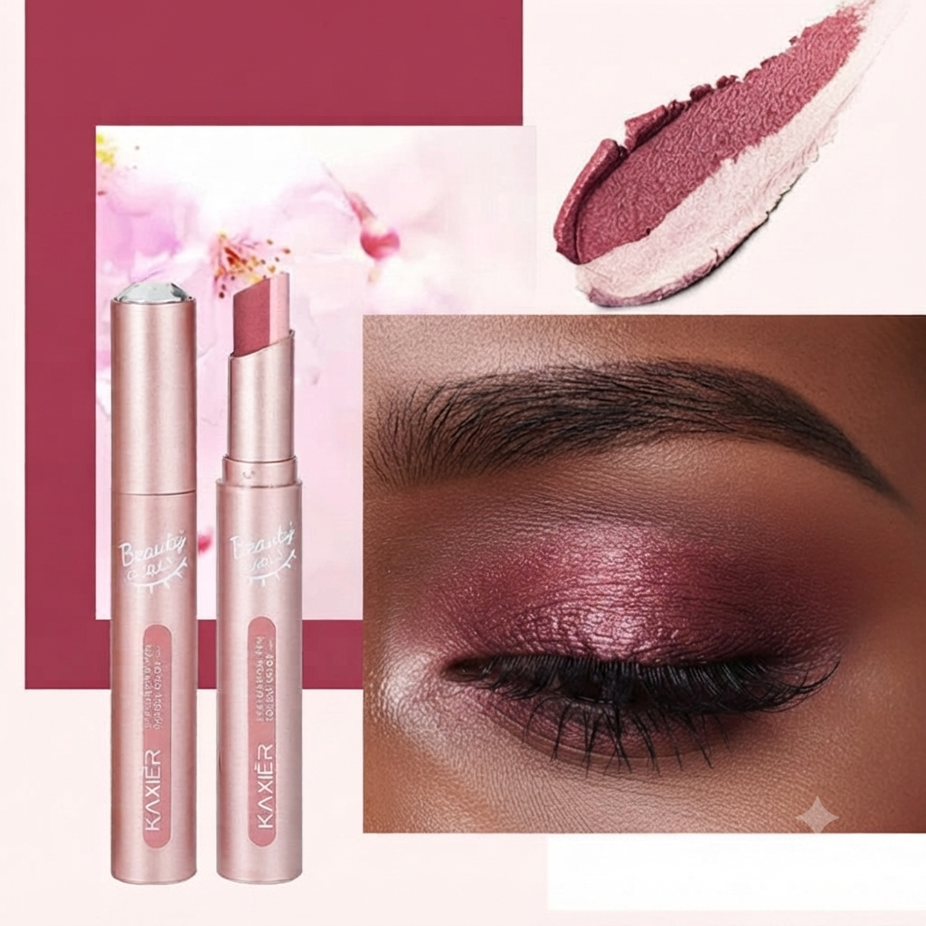 Two-Tone Gradient Eyeshadow Stick – Waterproof & Sweatproof Eye Makeup Pencil