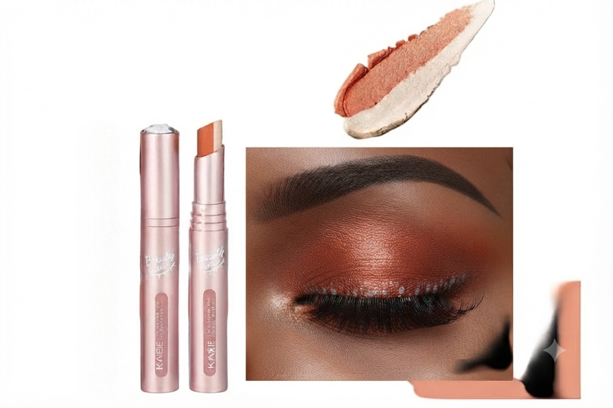 Two-Tone Gradient Eyeshadow Stick – Waterproof & Sweatproof Eye Makeup Pencil