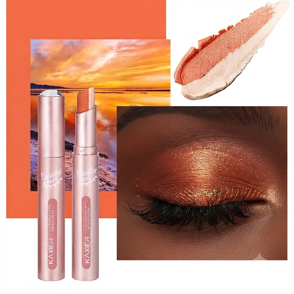 Two-Tone Gradient Eyeshadow Stick – Waterproof & Sweatproof Eye Makeup Pencil