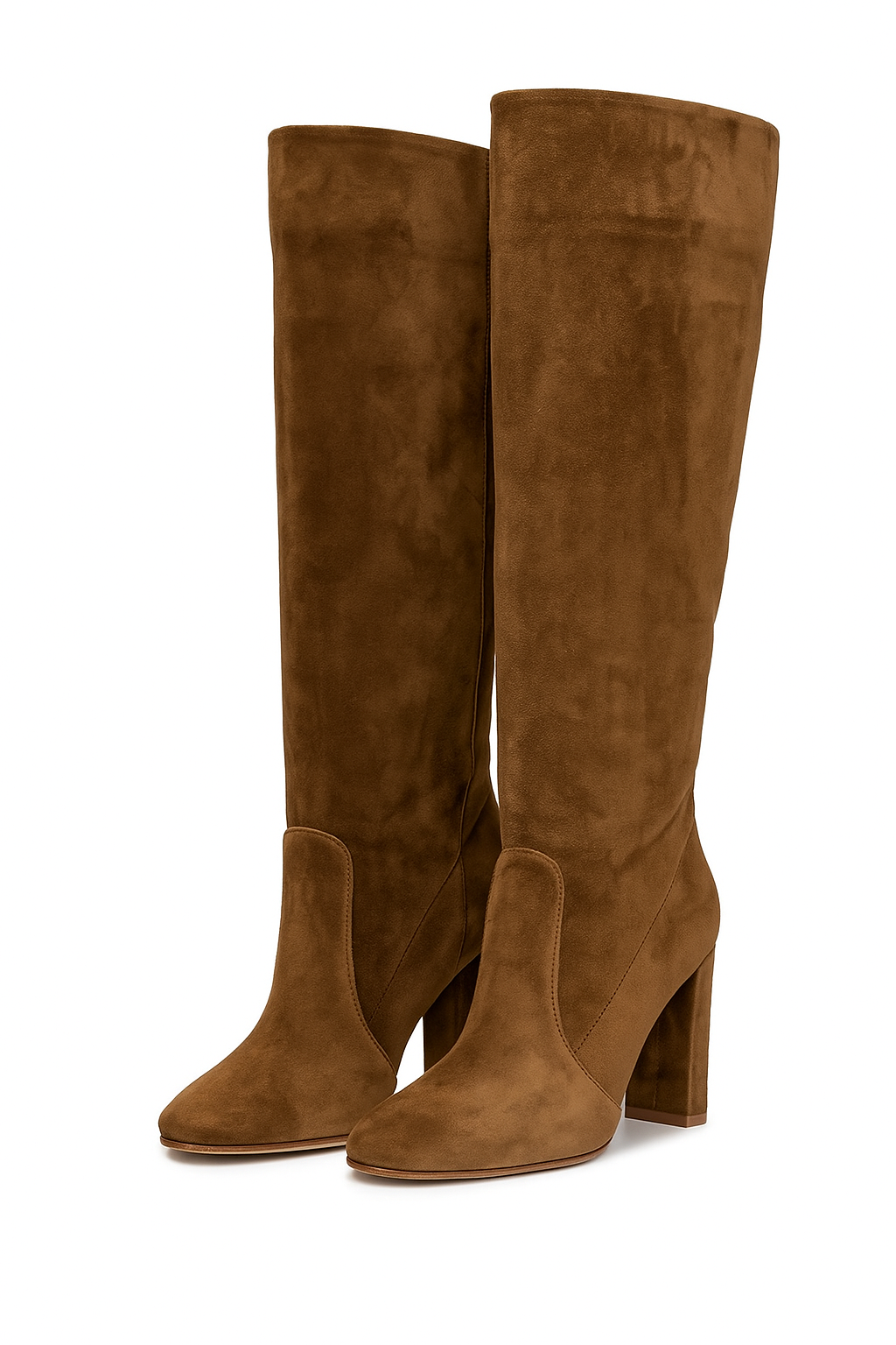 Knee-High Suede Boots – Block Heel Tall Boots for Women’s Fall & Winter Fashion